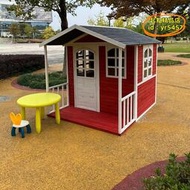 【樂淘】幼兒園兒童小木屋戶外帳篷玩具屋木房子城堡露營組裝樹屋大遊戲房