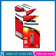 Hộp 5 vỉ pin A27 Panasonic LRV08 12V dùng remote ô tô cửa cuốn - Hàng chính hãng