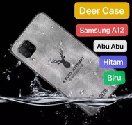 Case Samsung A12 2021 Deer Case Emboidery Soft Case Handphone