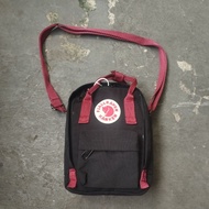 FJALLRAVEN KANKEN Sling bag black redFJALLRAVEN KANKEN