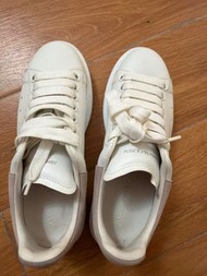 Alexander McQueen shoes 白色厚底波鞋 粉色