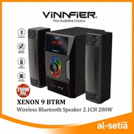 VINNFIER XENON 9 BTRM WIRELESS SPEAKER 2.1 200W WITH KARAOKE | FM RADIO | SD CARD | RGB LIGHTS | STE