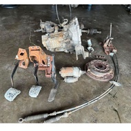 SET GEARBOX WIRA 1.6 MANUAL (USED) COMPLET UNTUK AUTO KE MANUAL