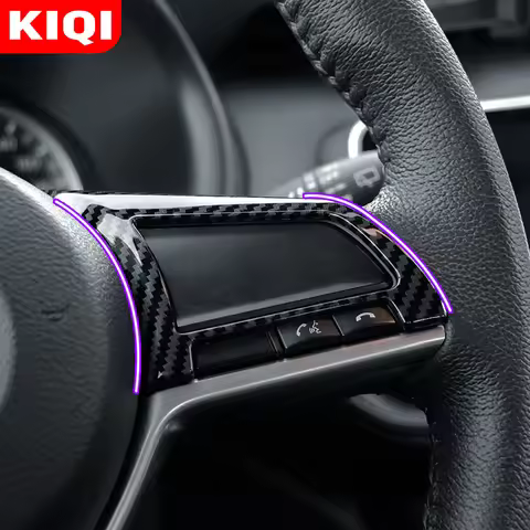 KIQI Carbon Fiber Car Stickers for Nissan Note Nismo Micra March Leaf Sunny Versa Dayz 2018 - 2021 S