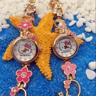 3D Hello Kitty Watch Kids Watch Girls Crystal Watch Hello Kitty Jam Tangan Budak