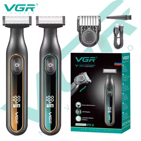 VGR 360 Hair Trimmer Waterproof Household Rechargeable Adjustable Hair Trimmer Full Body Washable Re