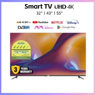 Smart TV 55"/43"/32" 4K UHD Andriod TV| Netflix &amp; Youtube | Dolby Audio | Digital TV | Wifi | Smart TV | HDR 10 | Frameless