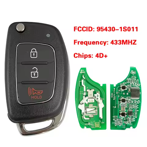 CN020065 Original PCB 3 Button Filp Key For Hyundai HB20 Replacement Car Remote PN 95430-1S011 / 1S0