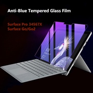 Anti Blue Tempered Glass For Microsoft Surface Pro 7 6 5 4 3 Screen Protector For Microsoft Surface Go 2 Front Film
