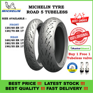 TAYAR MICHELIN PILOT ROAD 5 120/60ZR 17, 120/70ZR 17, 150/70ZR 17, 180/55ZR 17, 160/60ZR 17, 190/55ZR 17, 190/50ZR 17 RADIAL TYRE