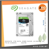 Seagate Skyhawk 2TB SATA, 64MB Cache, (6.0GB/s), Up to 64 Camera SG2TB