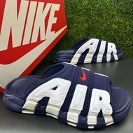 NIKE Mens More Uptempo FQ8699-400 Midnight Navy Slides | Sandals | Slippers (100% Authentic) Ready S