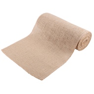 30cm Width Linen Vintage Natural Table Runner 30cm Width 10M Long Burlap Fabric Roll Farmhouse Table