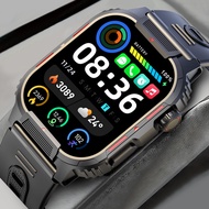 2.01Inch Screen Silicone Strap HD Large Screen Smart Watch With Answer/Make Calls, Health Data Fitne