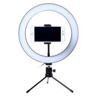 Lacyfans Lampu Halo Ring Light LED Selfie 120 LED 10 Inch with Smartphone Holder + Mini Tripod - RL-
