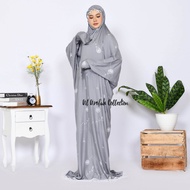 COD Mukena Terusan Dewasa Jumbo Bordir Dandelion Sutra Dan Katun micro Mukena santri Mukena mewah