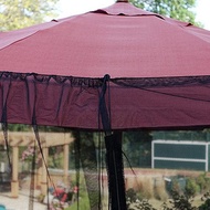 【FAS】-Outdoor Restaurant Patio with Zipper Closure Swing Mosquito Net Net Curtain Mesh Cover Polyest
