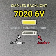 7020 6V 100pcs SMD LED BACKLIGHT FOR LED TV REPAIR USE READY STOCK BARU NEW