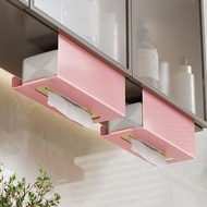 衛生間紙巾盒 洗臉巾收納懸掛置物架 廚房倒掛式紙巾掛架 鏡櫃 倒掛架（快遞送貨上門）