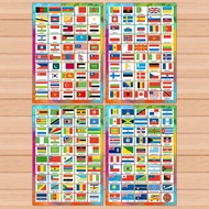 Flags of the World Chart Laminated