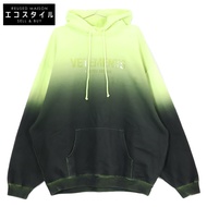 Vetements 【23AW】UE54HD200Y เสื้อฮู้ดแบบสวมหัวพิมพ์โลโก้ไล่ระดับสี ไซส์ S【มือสอง】