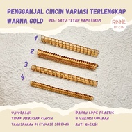 Spiral Ring Spacer Ring 4 Size Gold