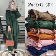 Baju Setelan Wanita Fashion Muslim Kekinian Terbaru 2021 damini