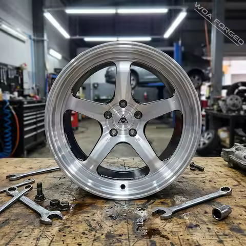 GT New Stylish Five Spoke Muscular Brushed Chrome Polished Alloy Wheel 17-23 Inch Forged Low Weight 