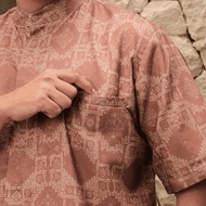 ZM Zaskia Mecca - Couple Set 1 Tunik Wanita & Kemeja Koko Pria Teman Serumpun - Edisi Laos | Couple