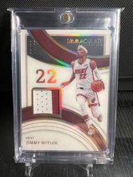 2021-22 Immaculate Jimmy Butler Jersey Number Game Used Patch /22 Heat
