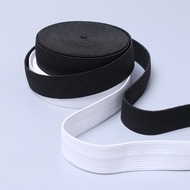 10 meters Black and White Elastic band Garter elastic Band