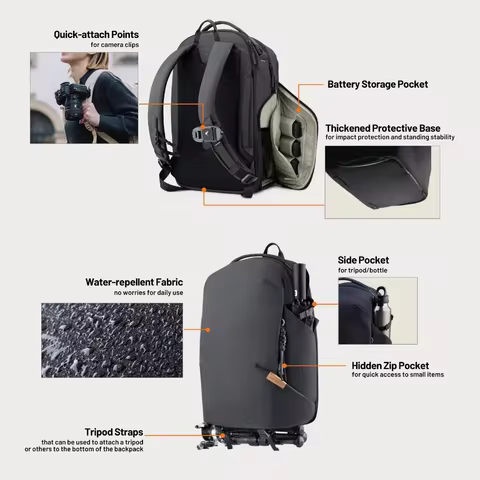 PGYTECH OneGo Lite 16L 22L Camera Backpack For Sony Canon Photographer Bag Drone Case For DJI Air 4