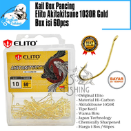 Kail Pancing Box ELITO AKITAKITSUNE 1030R Isi 60pcs (No.1-15) Blue / Gold - Engkus Fishing