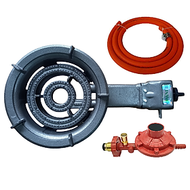 Combo Bếp Gas Công Nghiệp Chuyên Dụng Hầm Chiên Kho OWANI WN-280C Sơn Tĩnh Điện Loại To 5 Chân Kèm V