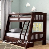 dipan tingkat kayu || ranjang tidur anak 100x200 - 120x200