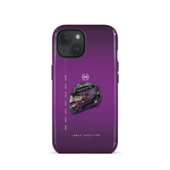 F1 Stylish Purple Helmet Phone Case for iPhone16PM 15ProMax 11Pro 12MINI SAMSUNG S22/23/24/25 13plus