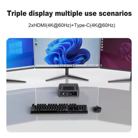 Topton Solid Office Mini PC AMD Ryzen 9 6900HX R7 7840HS 6800H ES USB4.0 Dual LAN 2xDDR5 Windows 11 