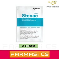 Stenac Granules 200mg 3g x 1 sachet EXP:01/2025 [ N-Acetylcysteine , N Acetylcysteine , NAC ]