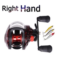 HAIYI FISHING พิมพ์เสือดาวใหม่ 100% ส่งจากประเทศไทย ล้อหยดน้ำ ถ้วยสายกระทะ อัตราทด 7.2:1 ความเร็วสูง