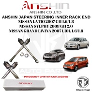 ANSHIN JAPAN STEERING INNER RACK END NISSAN LATIO,SYLPHY,GRAND LIVINA,NV200