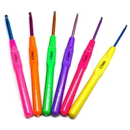 Crochet Hook Set =6 pcs benang Kait jarum Ready stock in seremban Knitting Needle jarum plastic