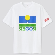 Federer Tennis Wear Uniqlo Tennis RF Fan Short Sleeve T-Shirt Men's/Women's Wear