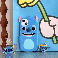 Soft Case Silikon Motif Stitch Untuk OPPO A52 A72 A92 A15 A15S A35 A5