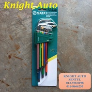 Sata 09702CH 9 Pcs Colour Series Torx Key Set ID32600