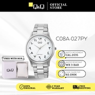 [Hot Item Restock]Q&Q Japan by Citizen  Jam Tangan Lelaki Men's  Stainless Steel Arabic Dial Watch C