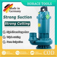 Sewage Submersible Pump 2600W (3.5HP) High Lift Water Booster Pump Jet Pump Cutting Type Water Pump