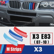 M Power Front Grille Trim Strips For BMW X1 X2 X3 X4 X5 X6 X7 F48 F49 E84 F39 F25 F26 G01 G02 F15 E7
