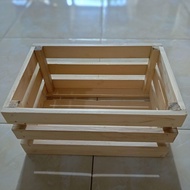 MINI WOODEN CRATE MINI BASKET BOX/ CRATE DUTCH TEAK WOOD BOX/
