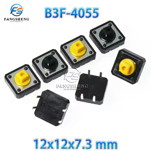 20/50/100/1000pcs 12x12x7.3mm B3F-4055 Tactile Switches Square Push Button Tact Switch 12*12*7.3 mm 