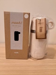 Mosh 便攜户外帶蓋保溫杯 450ml (Beige)